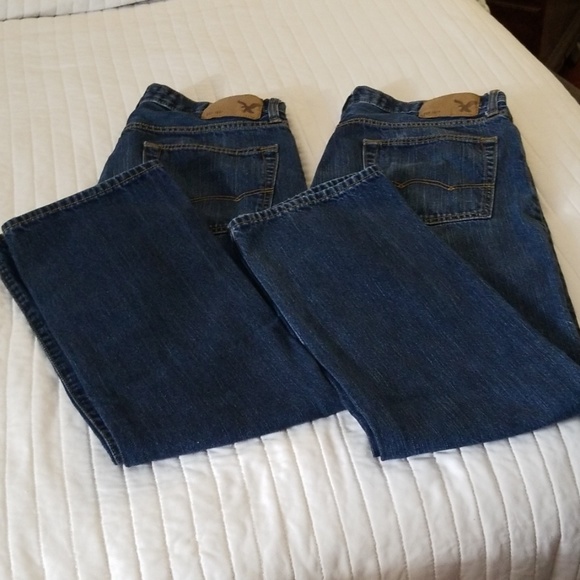 American Eagle Slim Straight 33x32 jean set of 2 - Picture 2 of 5
